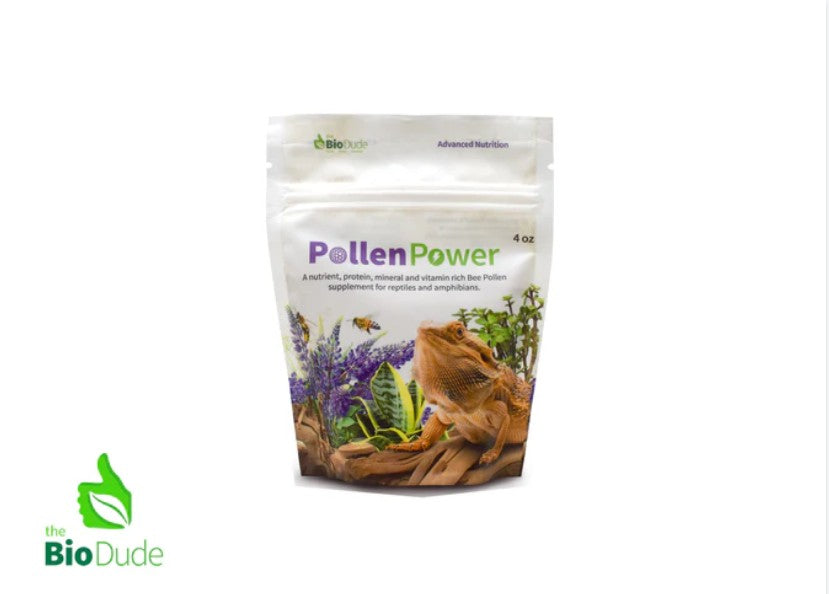Pollen Power by The Biodude - Premium Bee Pollen Supplement for Reptiles & Invertebrates