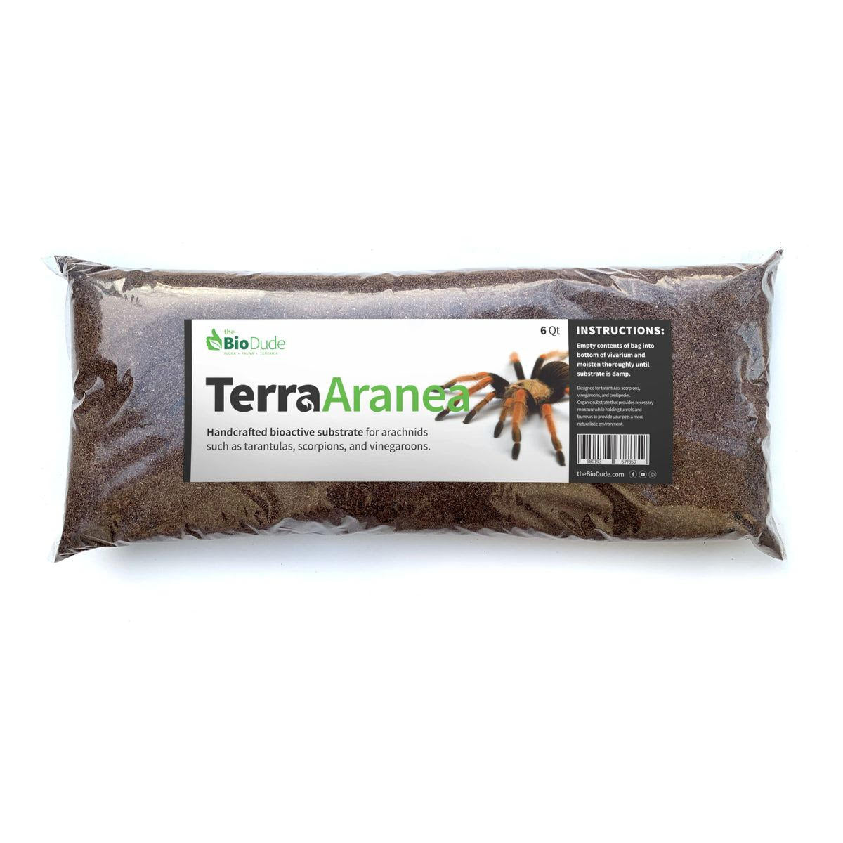 Terra Aranea Bioactive Substrate by The Biodude - Premium Tarantula & Invertebrate Substrate