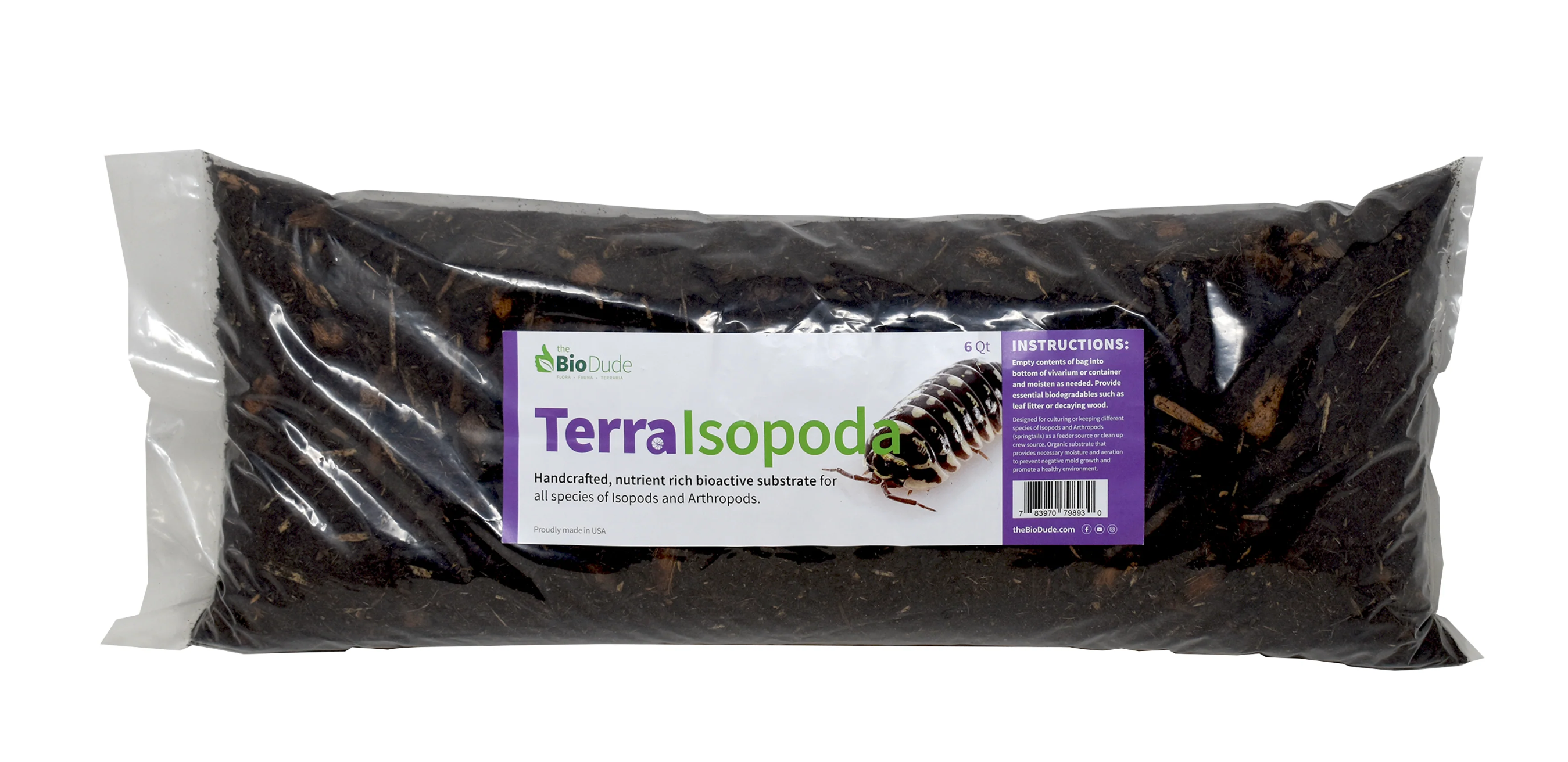 Terra Isopoda Bioactive Substrate by The Biodude - Premium Isopod & Millipede Substrate