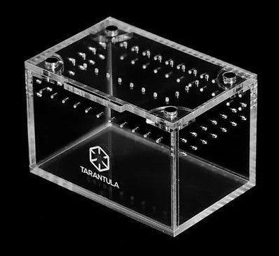 Tarantula Cribs - Terrestrial Sling Crib - 3"x2"x2" Premium Acrylic Enclosure for Spiderlings